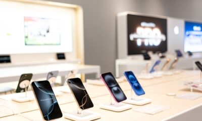 iPhones i butiken