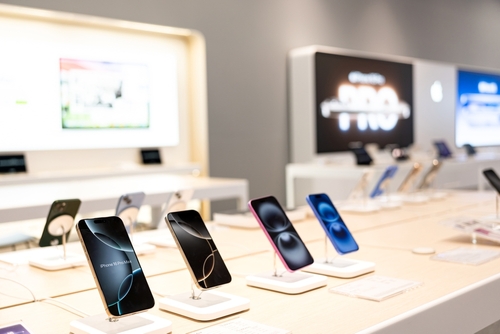 iPhones i butiken