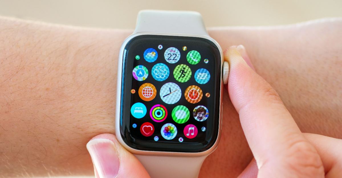 Apple watch på en kvinna