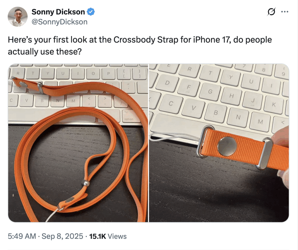 Crossbody Strap for iPhone 17