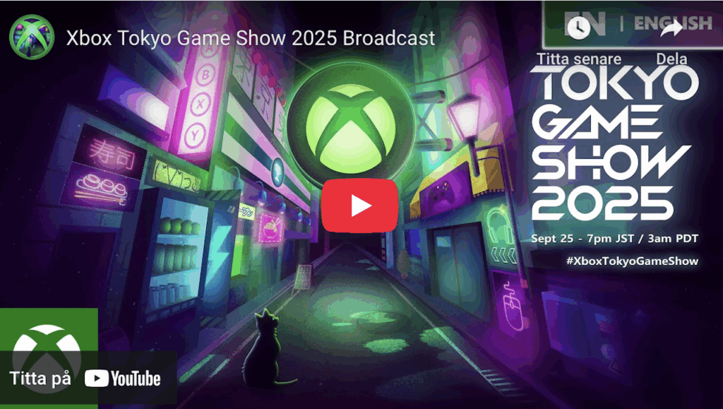 Xbox Tokyo Game Show 2025 Broadcast