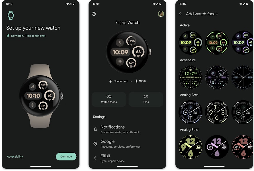 Pixel Watch app