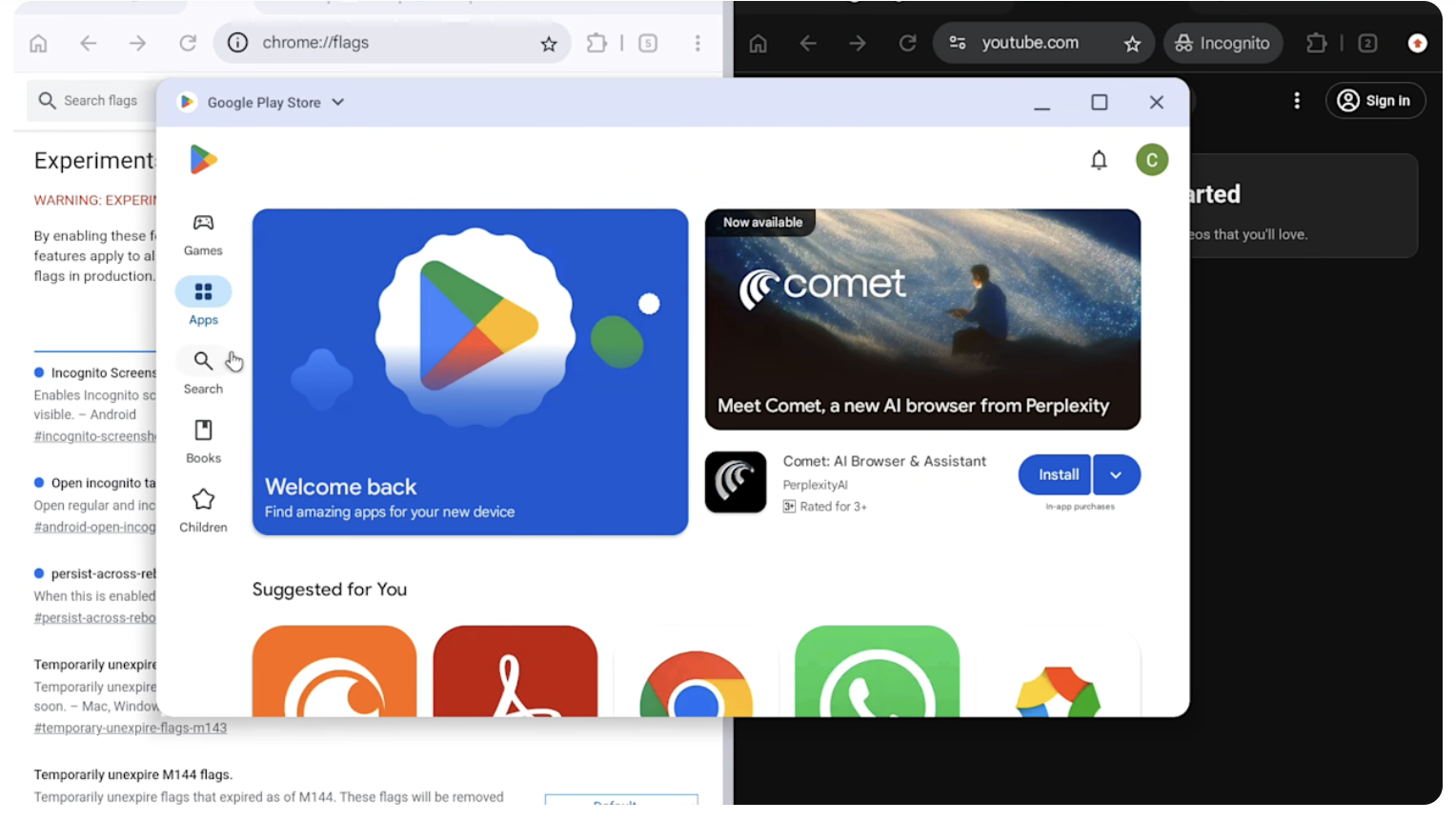 Google's Android for PC interface leaks in a bug report