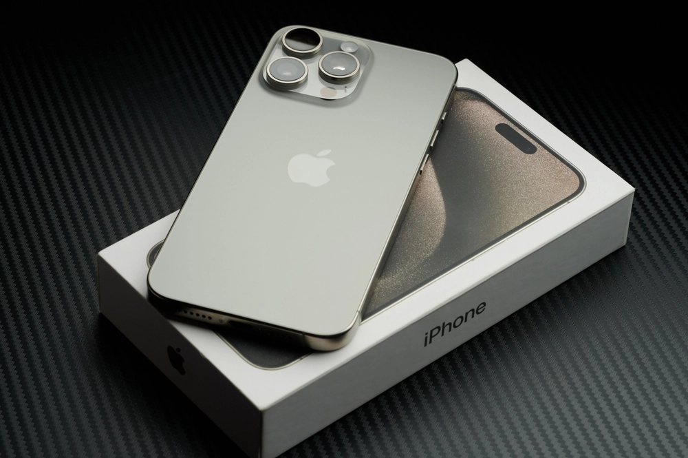 iPhone i en box