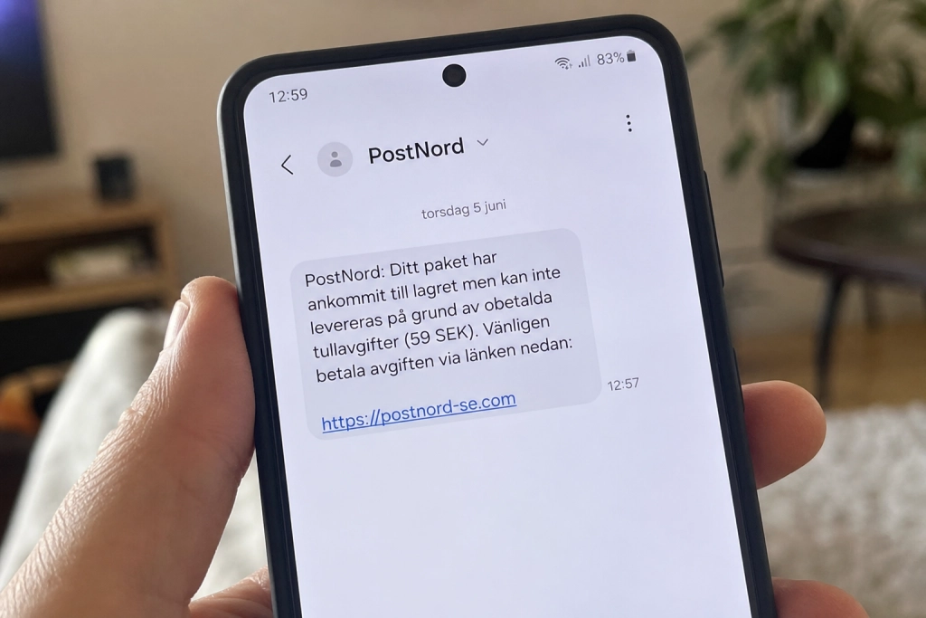 Polisen varnar: Så känner du igen den vanligaste sms-bluffen i Sverige
