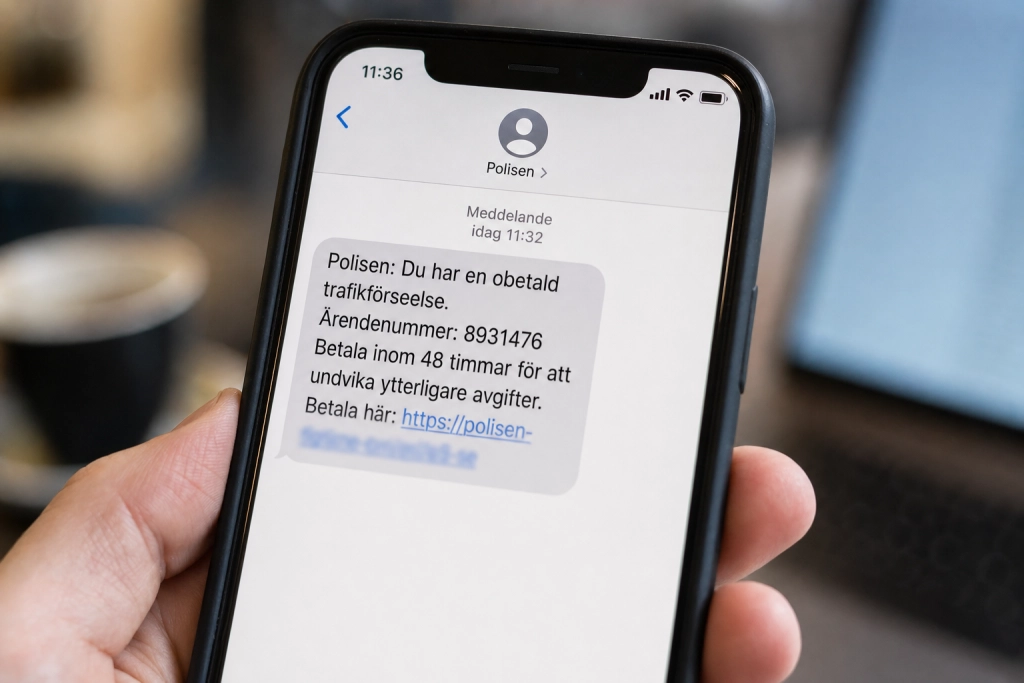 Polisen varnar: Ny smishingvåg 2026 industrialiseras, så känner du igen de falska sms:en
