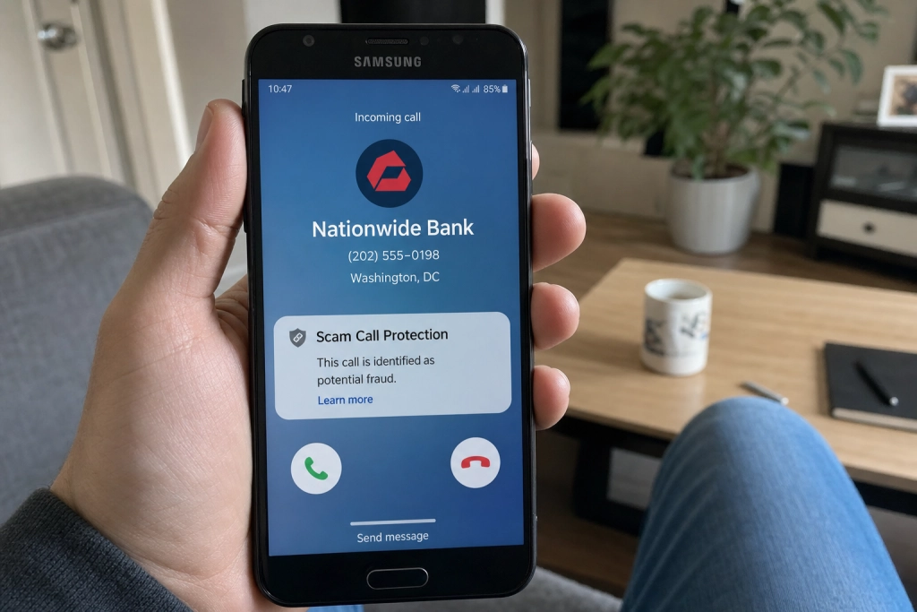 Samsung får automatiskt skydd mot bankbedrägeri-samtal