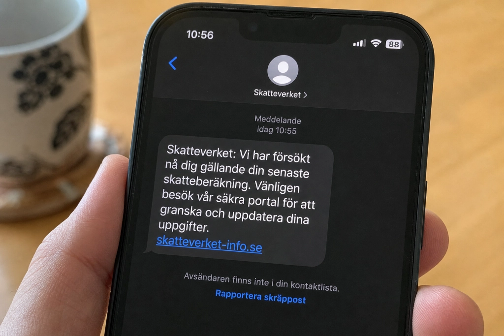 Falska Skatteverket-sms i vårens deklarationsperiod: Polisen varnar svenska skattebetalare