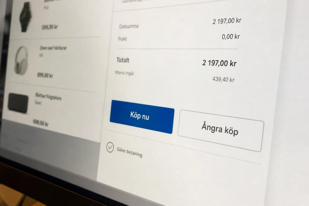 Om sju dagar måste alla EU-webbshoppar ha en ångerknapp