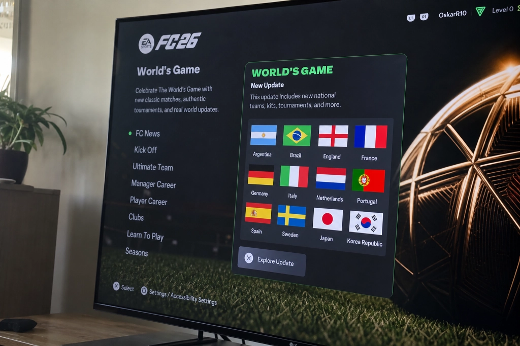 Stor uppdatering till EA Sports FC 26: 48-lagsturnering och Sverige i nytt format