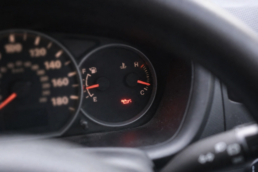 Blinkar oljelampan och slocknar sedan? Det är inte okej, och det kan kosta dig motorn