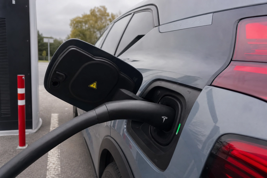 Alla Volvo-elbilsägare i Sverige kan snart ladda på Tesla Supercharger via Volvo-appen