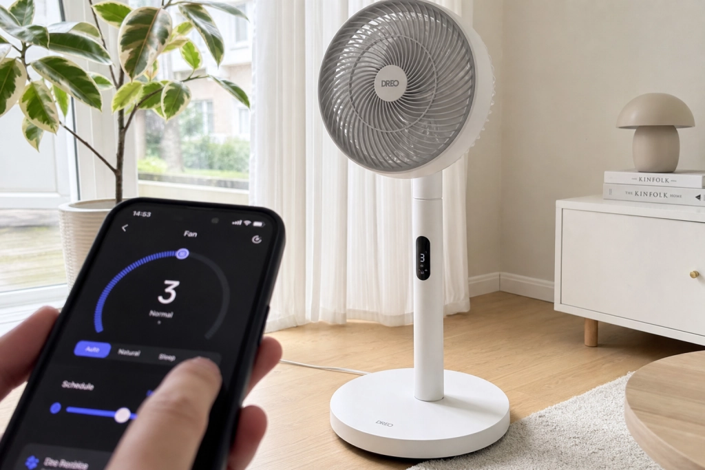 Smarta fläktar med app-styrning 2026: Så får du svalkan utan AC-räkningen