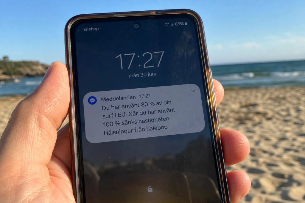 Roamingdata i sommar: Ditt svenska abonnemang avgör om surfen räcker hela semestern