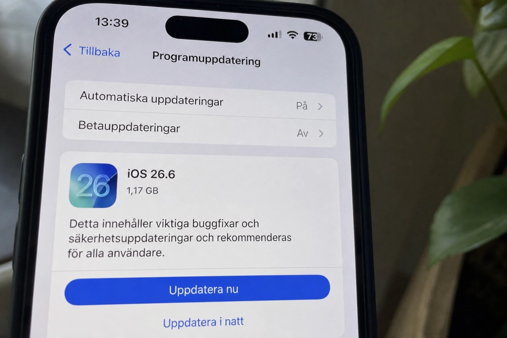 Uppdatera iPhone nu: Utan iOS 26.6 blir iOS 27-övergången mycket långsammare