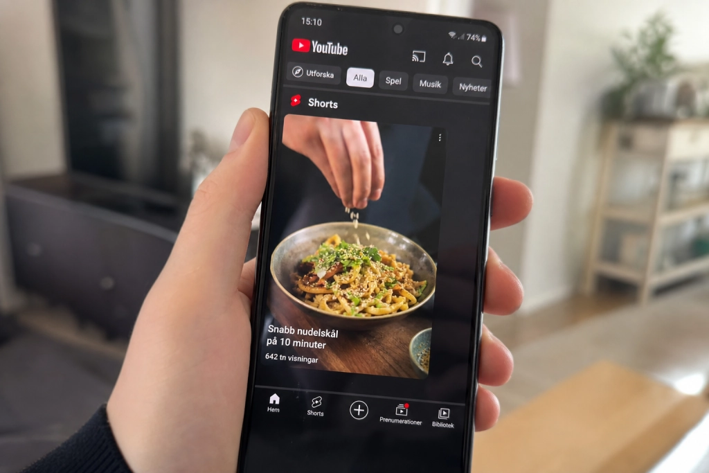 YouTube ändrar Shorts-flödet: Skaparna slipper gapande munnar och frysta ansiktsuttryck