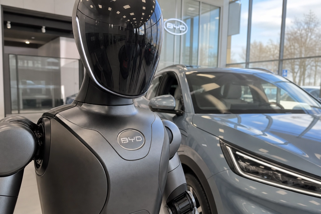 BYD är inte längre bara elbilar: Humanoid robot debuterar offentligt i augusti