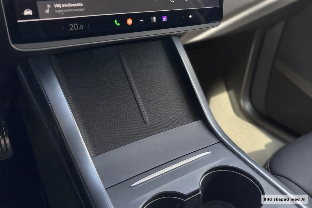 Tesla bygger in 50W trådlös laddning i Model Y: skippar den globala standarden