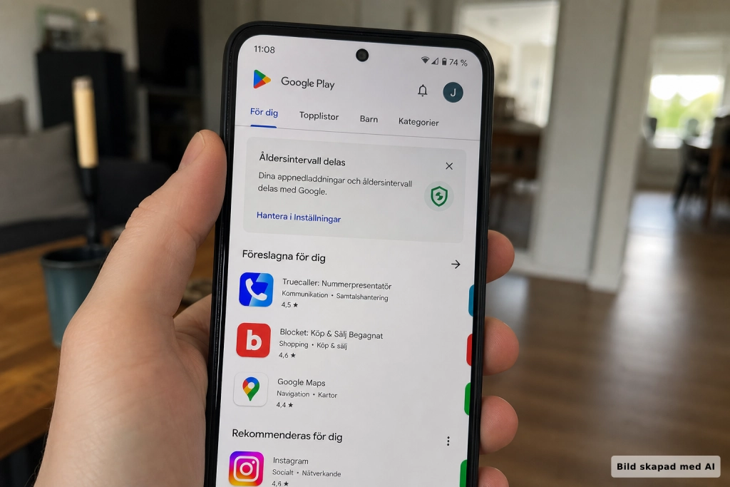 Google inför åldersspärr i Android-appar världen över: Föräldrar slipper lämna ut barnets exakta födelsedatum