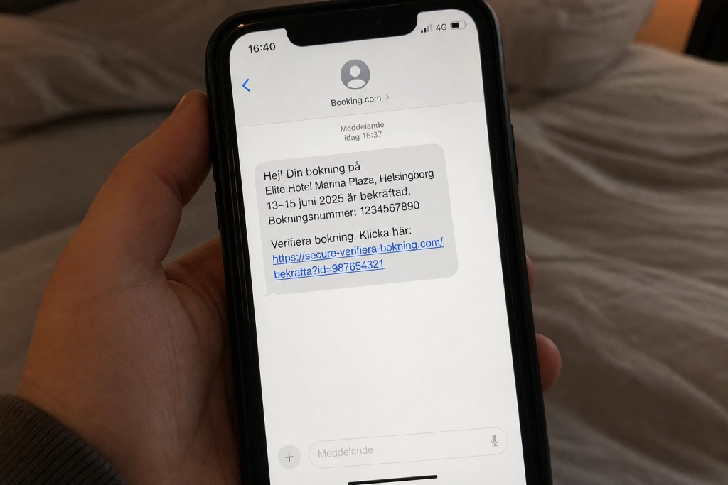 Bedragarna har fått tag på din bokningsbekräftelse: Tre tecken avslöjar att semester-sms:et är falskt