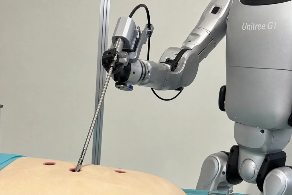 Historisk milstolpe: Humanoidrobotar tog bort gallblasor pa levande grisar