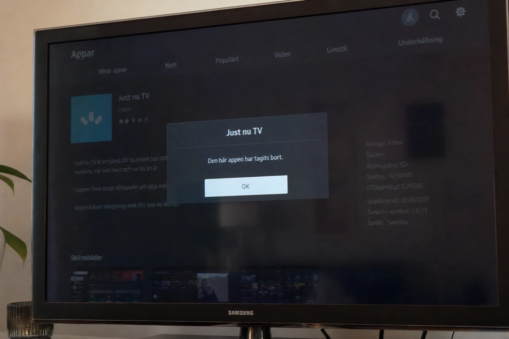 Samsung stänger av populära smart-TV-appar: De delade din internetuppkoppling med okända utan att du visste om det