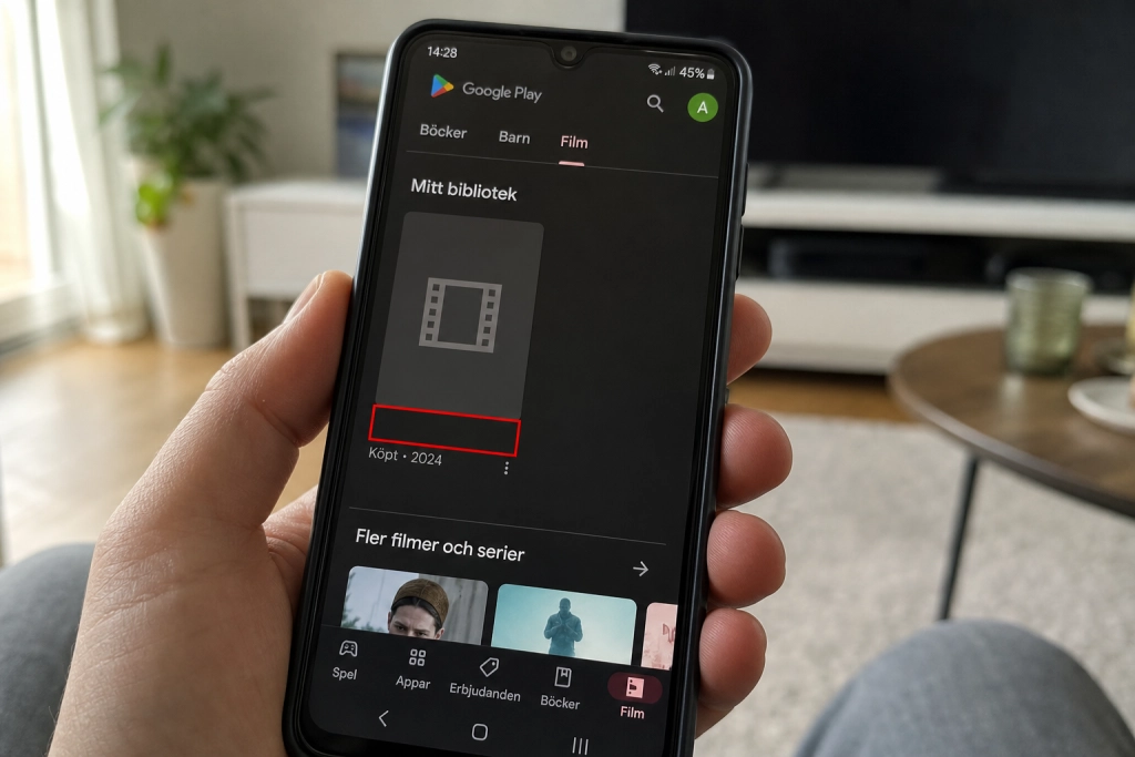 Google Play tog bort hans köpta Sagan om ringen-trilogi, supporten hänvisar till 120-dagarsregel