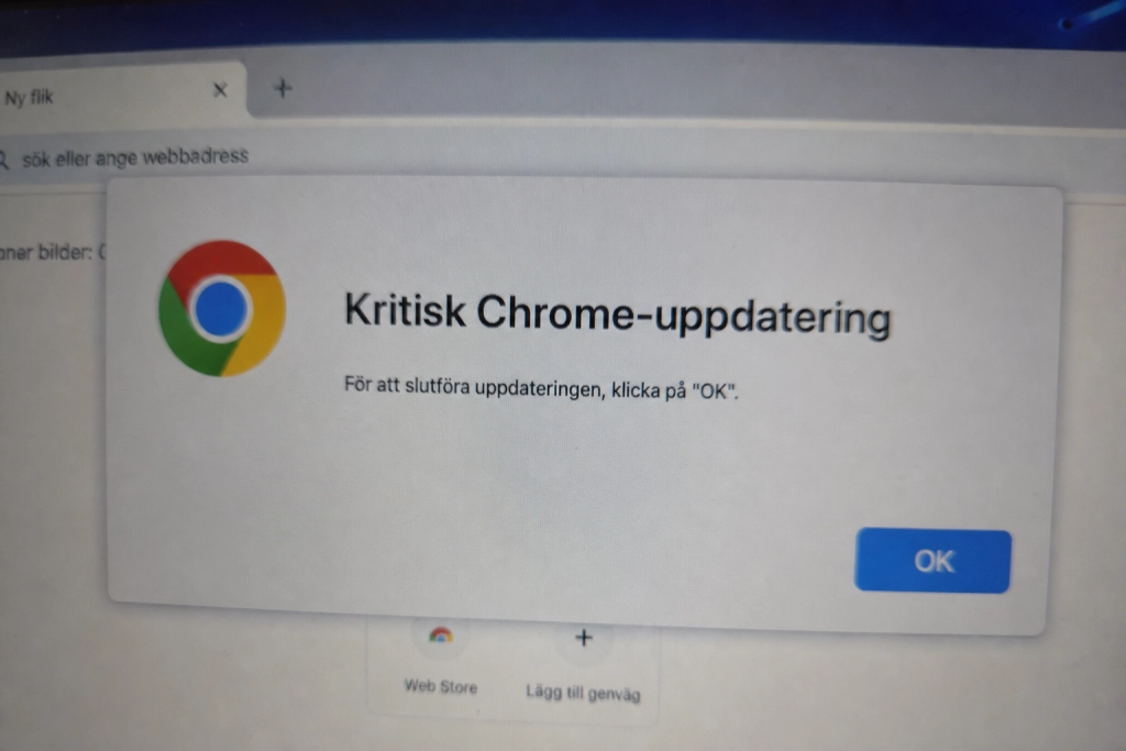 Klicka inte på den popupen: Falska Chrome-uppdateringar sprider nu skadlig kod