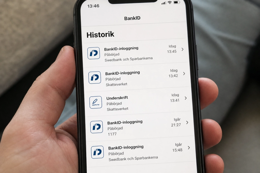 BankID-appen loggar varje identifiering: Så kollar du om någon missbrukat din identitet