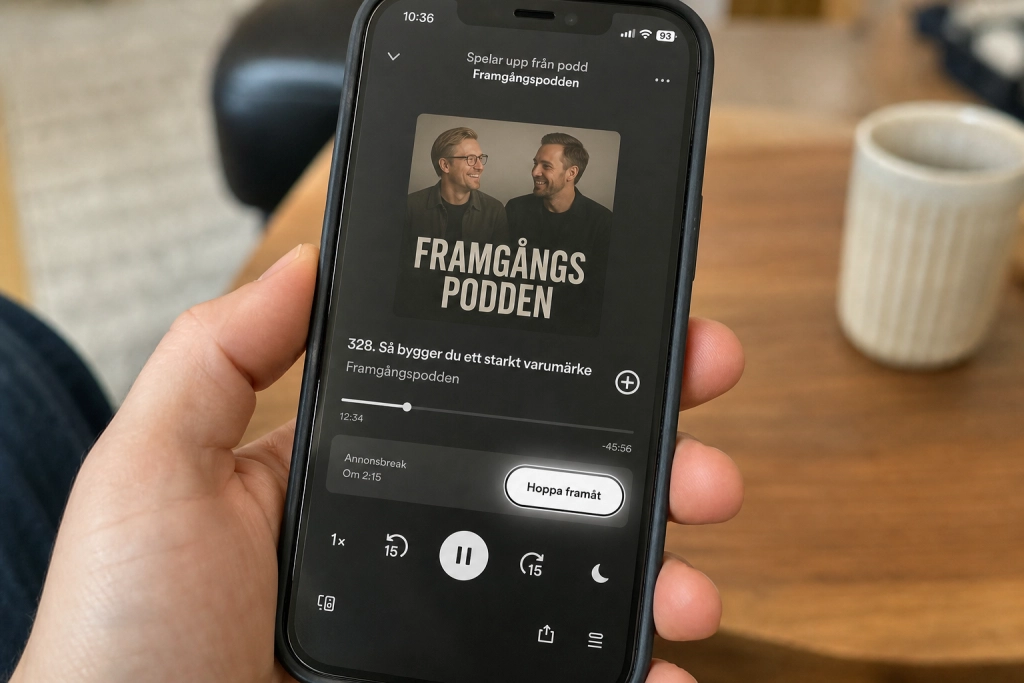 Spotify testar reklamhoppsknapp i poddar för Premium-användare: det drabbar poddskaparna hårt