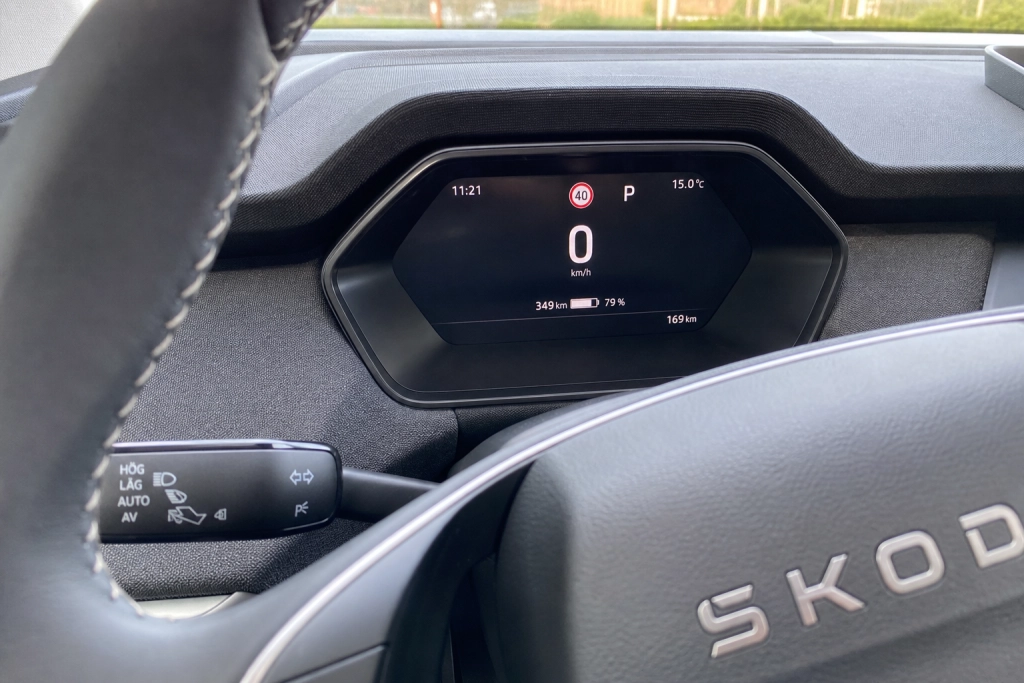 Skoda Epiq 55 imponerar på papperet, men förardisplayen är bara 5,3 tum