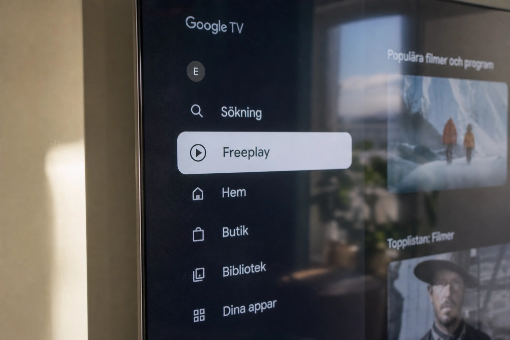 Freeplay blir tungviktare på Google TV: 10 000 gratistitlar och 300 livekanaler on demand