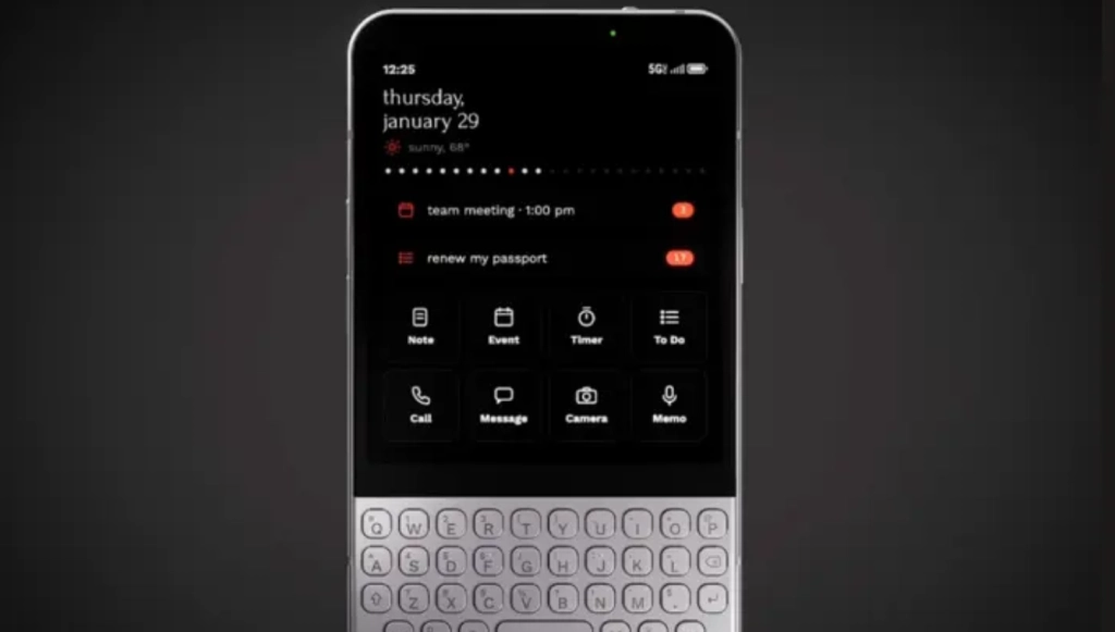 Minimal Phone 2 med fysiskt tangentbord: Designad för att användas så lite som möjligt