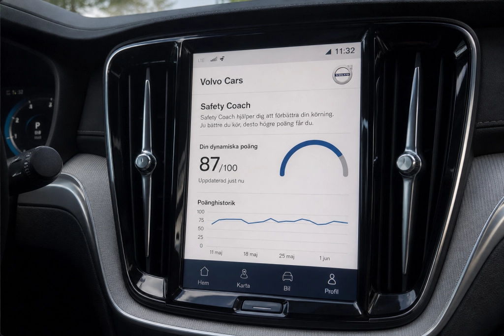 Volvo lanserar Safety Coach: Appen som belönar säkert körande med lägre försäkringspremie