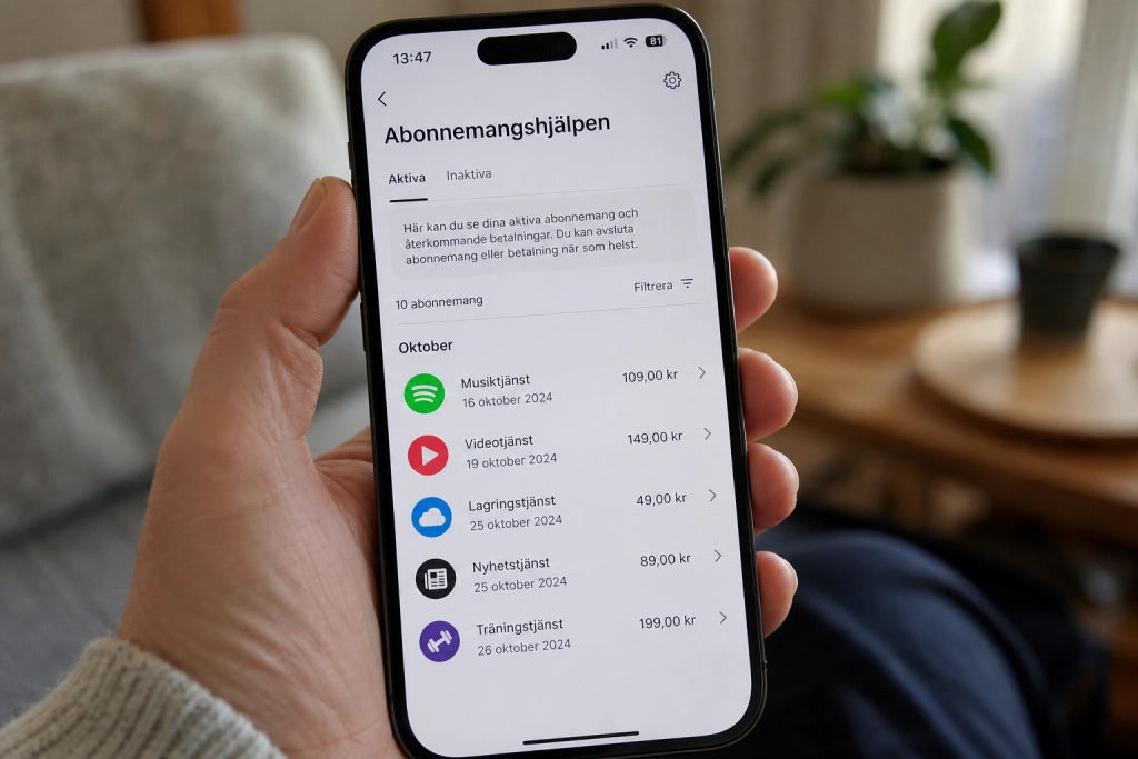 Glömda abonnemang drar tusenlappar från ditt konto varje år: Så hittar du alla på fem minuter via banken
