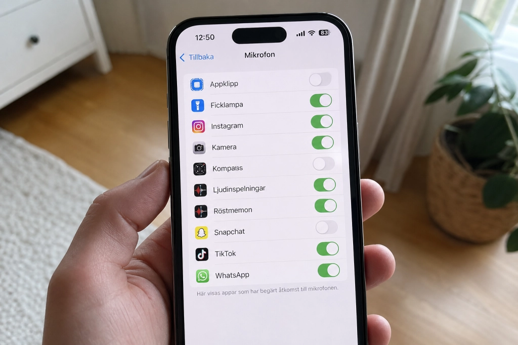 Så stoppar du apparna från att smyglyssna via mobilens mikrofon, två minuter räcker