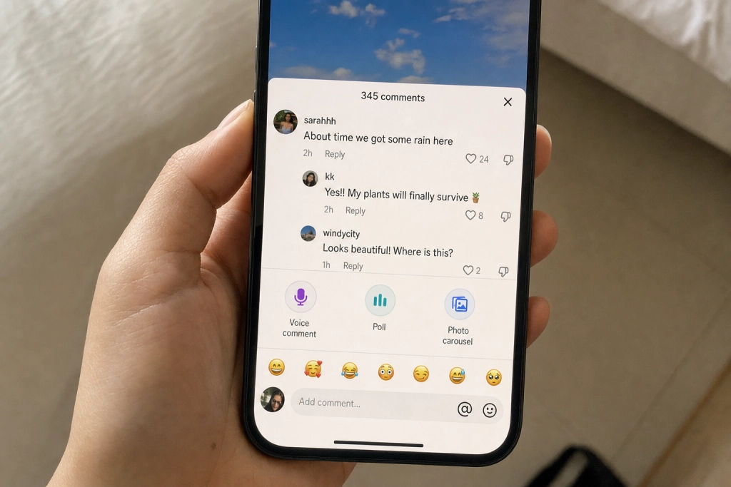 Använder du TikTok? Snart får kommentarsfältet röstsvar, omröstningar och foto-karuseller