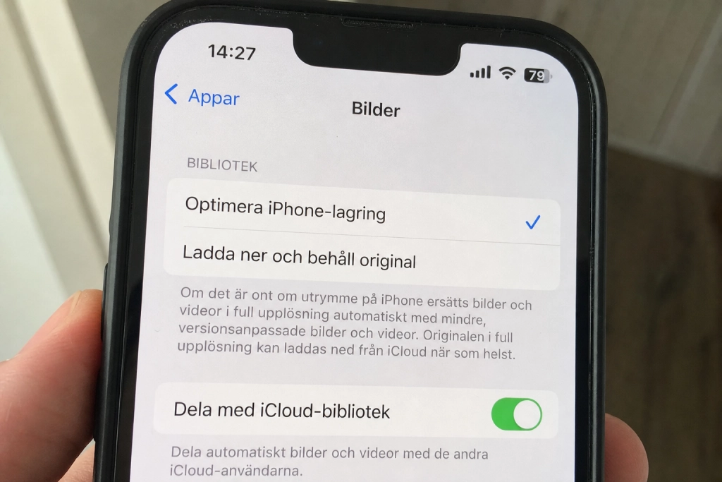 Bilderna slukar telefonens minne i det tysta: Så återvinner du flera gigabyte utan att radera ett foto