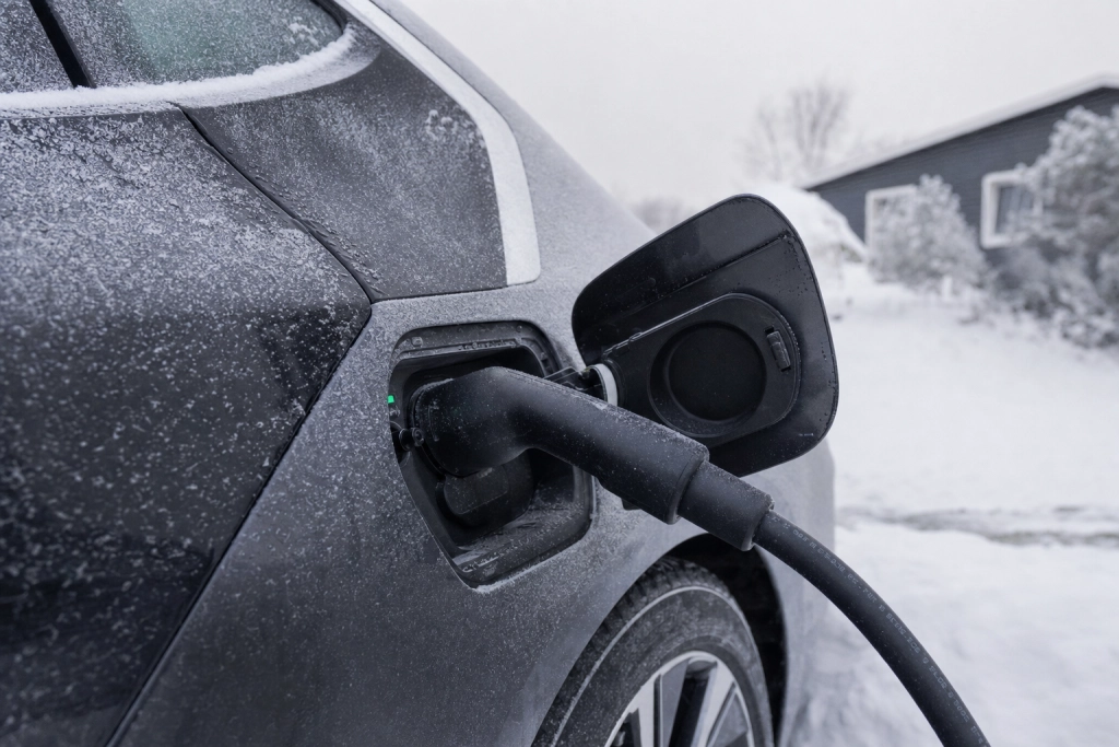 Ditt elbilsbatteri halverar farten i kylan: En inbyggd inställning löser problemet