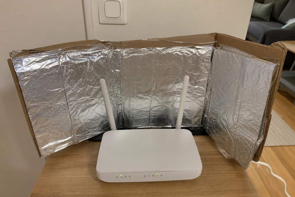 Kan aluminiumfolie verkligen förbättra wifi-signalen i lägenheten?