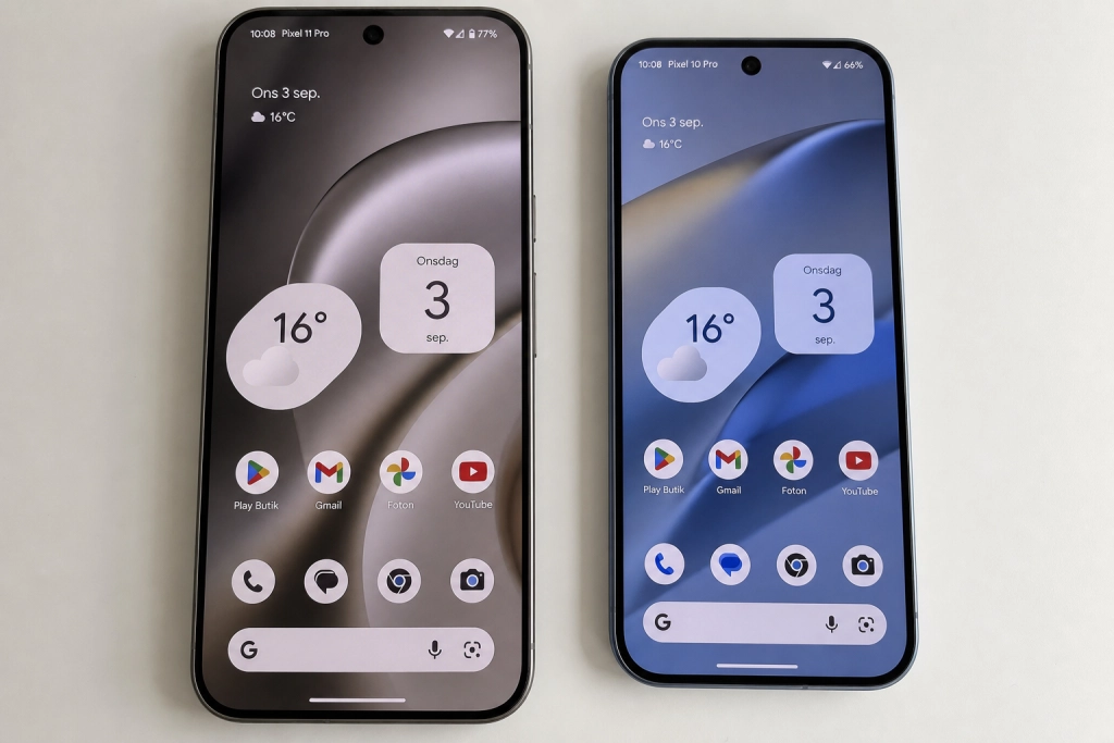 Pixel 11 Pro mot Pixel 10 Pro: Så liten är skillnaden trots det högre priset