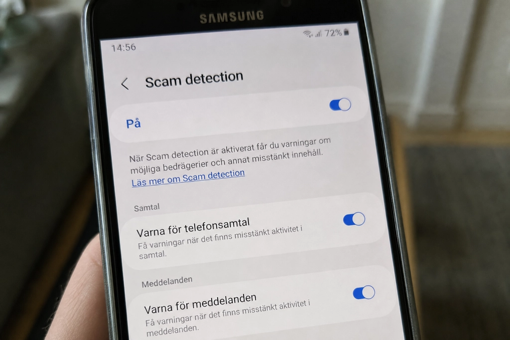 Samsung rullar nu ut bedrägeridetektor till äldre Galaxy-telefoner: Så aktiverar du den med ett tryck