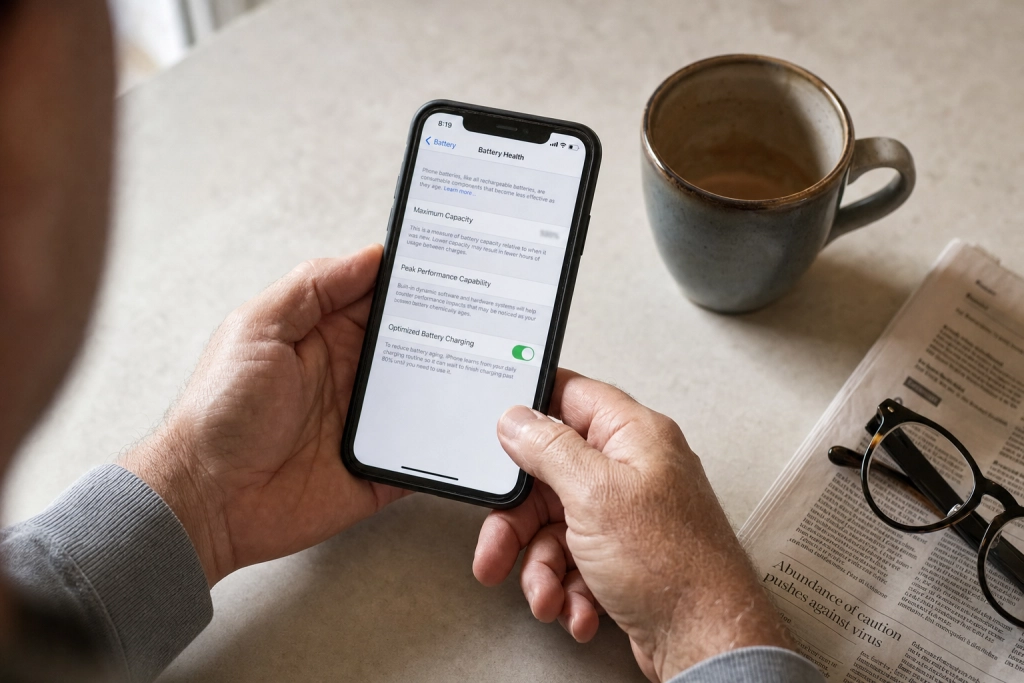 Telefonen visar 100 procent men batteriet kan vara slitet till 70: En dold mätare avslöjar det på tio sekunder