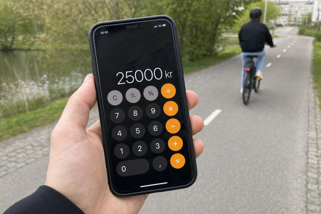 Elcykel eller bil till jobbet: Pendlaren sparar upp till 25 000 kronor om året med rätt val