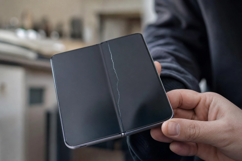 Crackgate växer: Allt fler iPhone Duo-skärmar spricker vid gångjärnet