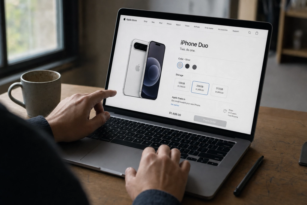 Apples vikbara iPhone Duo lanseras i Sverige 23 oktober: Startar på 26 995 kronor