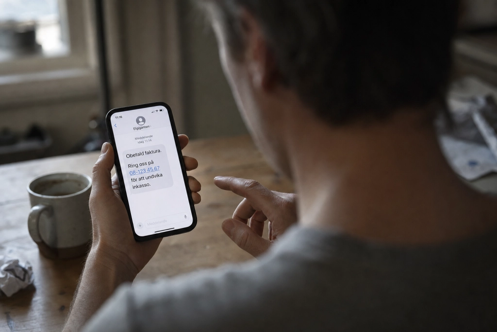 Fått sms om obetald faktura från Elgiganten eller Power: Ring aldrig numret