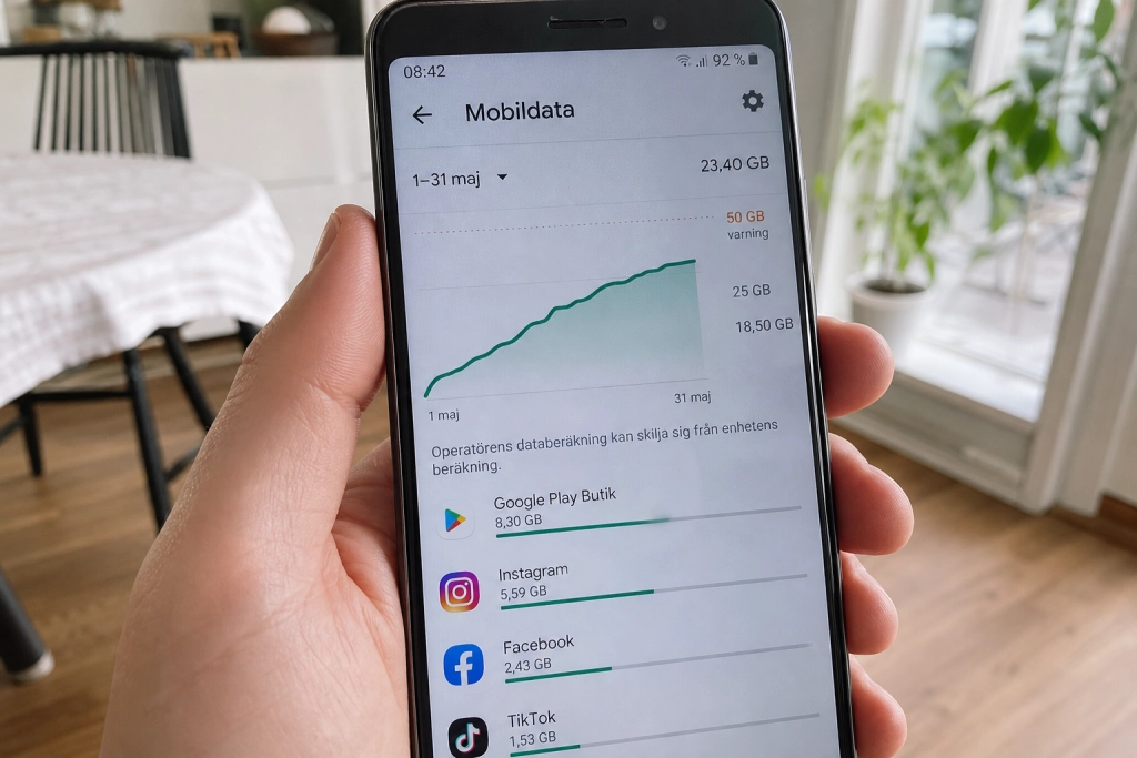 Dubbelt för mycket mobildata: Tre kontroller som kan halvera din månadsräkning