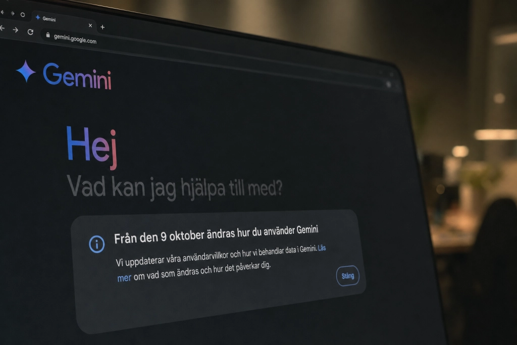 Gratis Gemini försämras från 9 oktober: Alla utan abonnemang förlorar tillgången till de bra modellerna