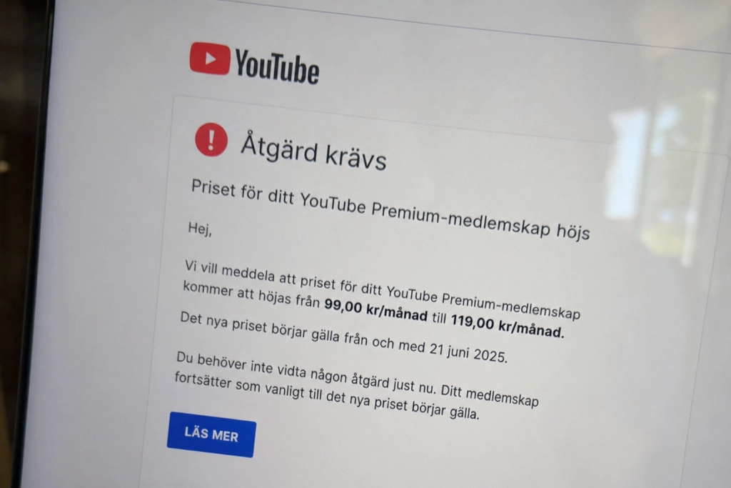 Nytt EU-ultimatum för YouTube Premium: Godkänn prishöjningen eller förlora abonnemanget